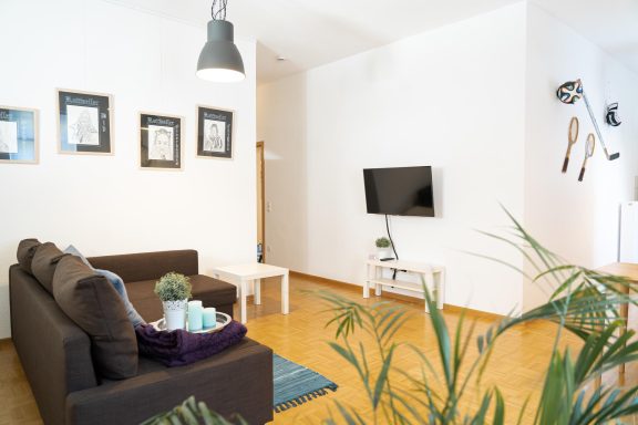 Sofa und Fernseher